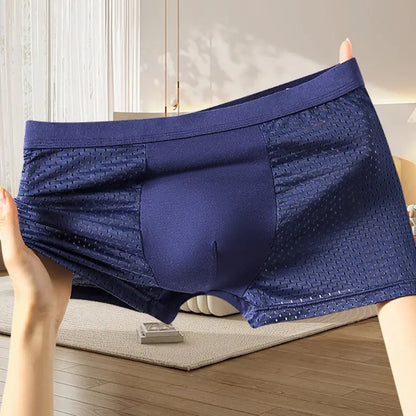 【🔥Hot Sale】Férfi kényelmes, légáteresztő hálós boxeralsó