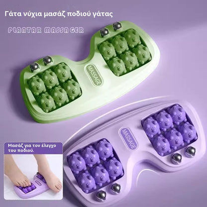 🔥Νέο προϊόν💜Φορητό μασάζ ποδιών με διπλούς κυλίνδρους💜