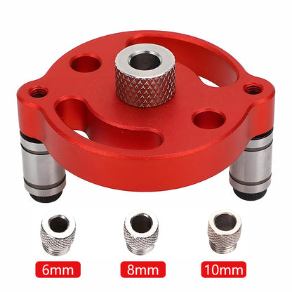🔧🪵Juego de guías autocentrantes de aluminio para taladrado preciso en carpintería, tamaños de 3 a 10 mm ✨