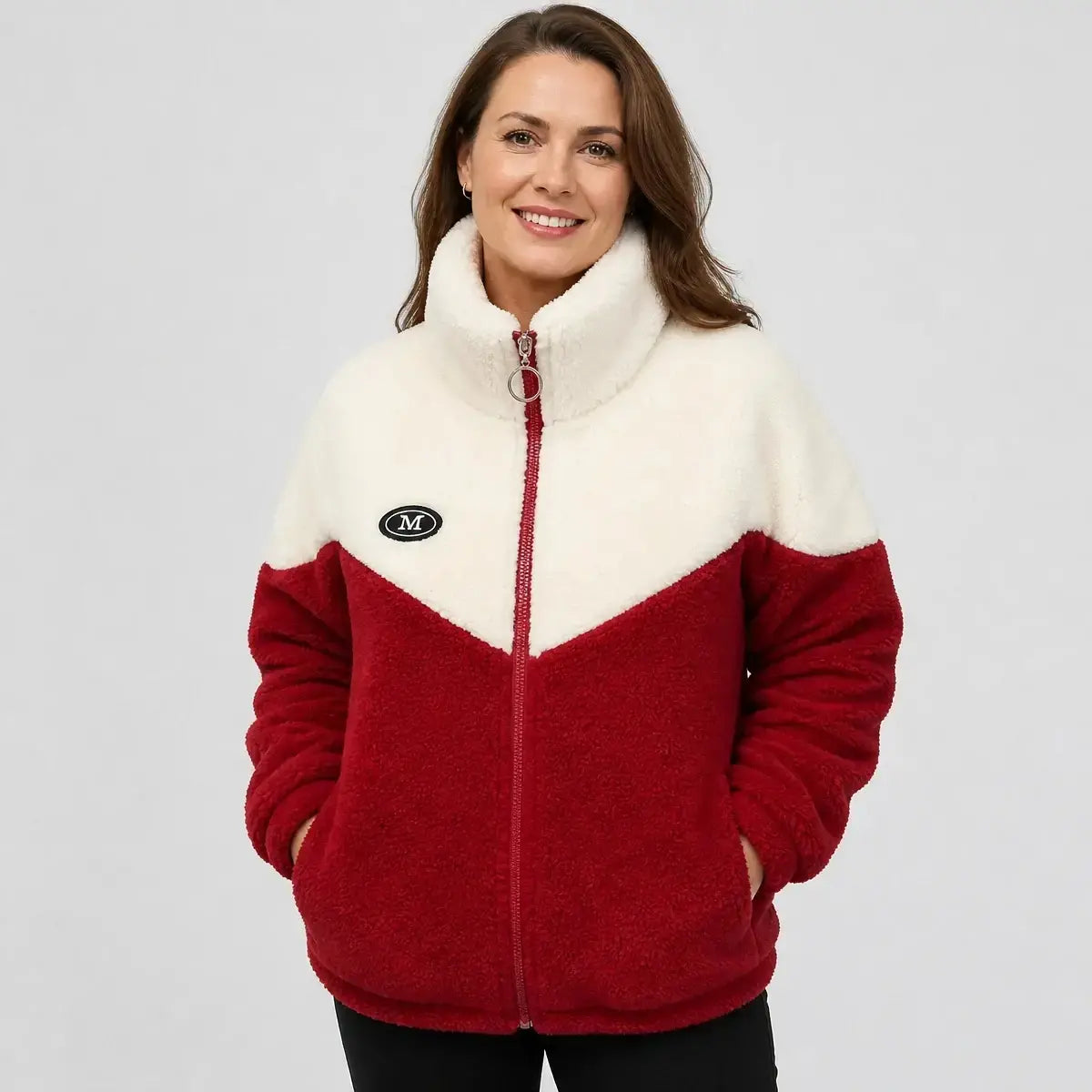 🔥🐏【M-4XL】Bavlněná bunda se zimní podšívkou, silnou podšívkou z umělého beránka a hřejivou úpravou