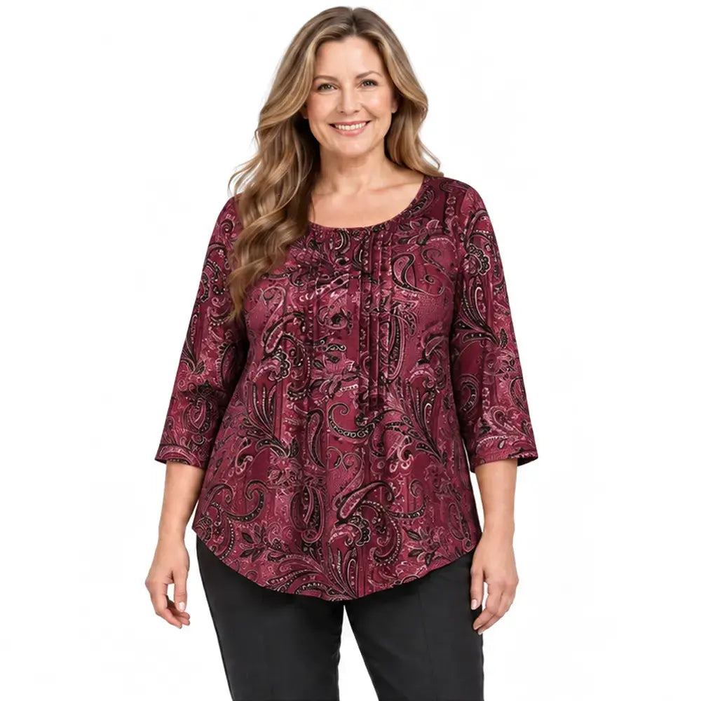 【1XL–5XL / 6 szín】Női plus size hosszú ujjú ing – Laza és kényelmes őszre és télre