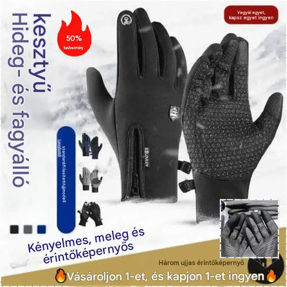 🔥🔥❄️⛷️Őszi és téli kültéri kerékpáros, hegymászó, meleg síkesztyűk, vízálló, szélálló gyapjúkesztyűk🧤