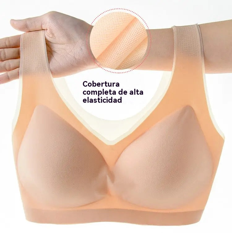 【Compra 3 y llévate 3 gratis】【40-120 kg】2025, sujetador push-up de seda helada sin costuras