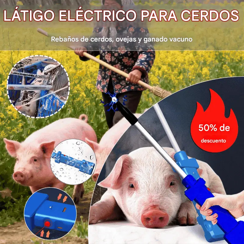 【🏆 Bestseller】 🐖🐏🐂 Elektromos hajtópálca sertésekhez