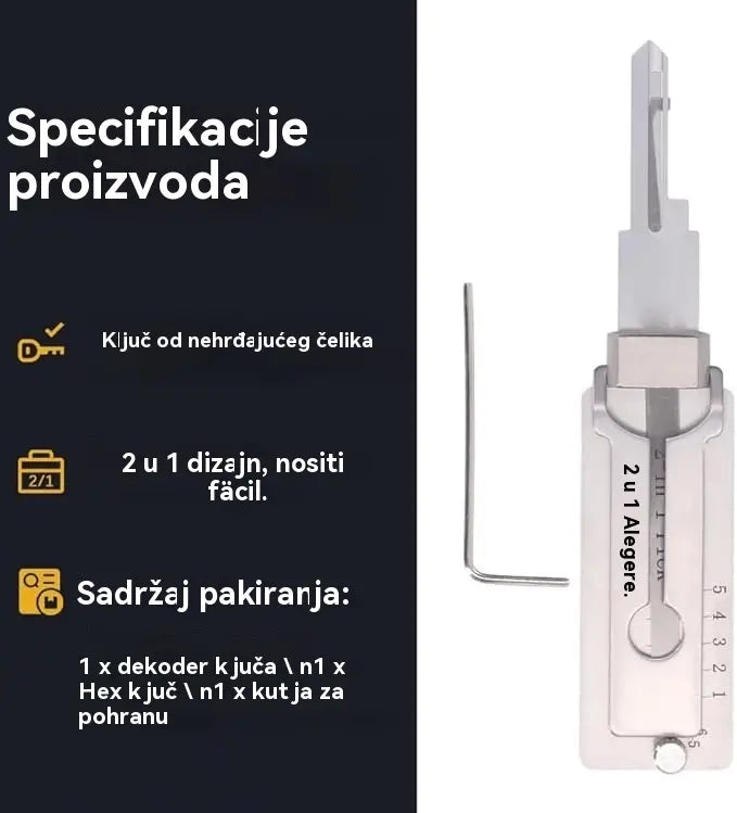 🔐Különleges promóciók ezen a héten🔑 - 49% kedvezmény🔥Rozsdamentes acél kulcsdekóder