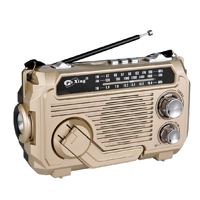 【45% OFF】Radio de emergencia portátil con carga manual y luz LED