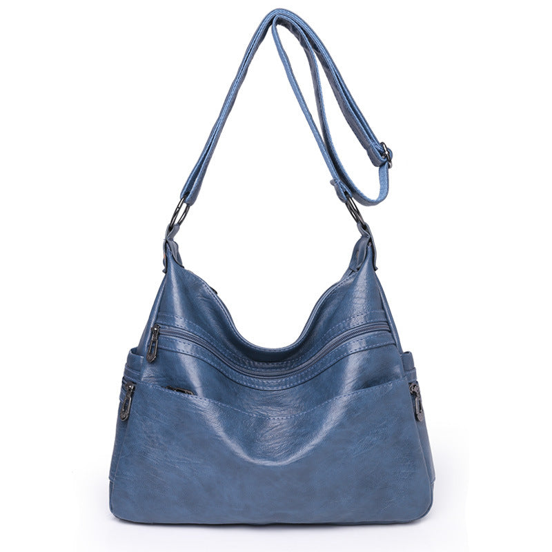 👜👍Νέα γυναικεία μαλακή δερμάτινη τσάντα ώμου / διαγώνια τσάντα,Ανθεκτική στις γρατζουνιές, ανθεκτική στη φθορά, αδιάβροχη και ανθεκτική