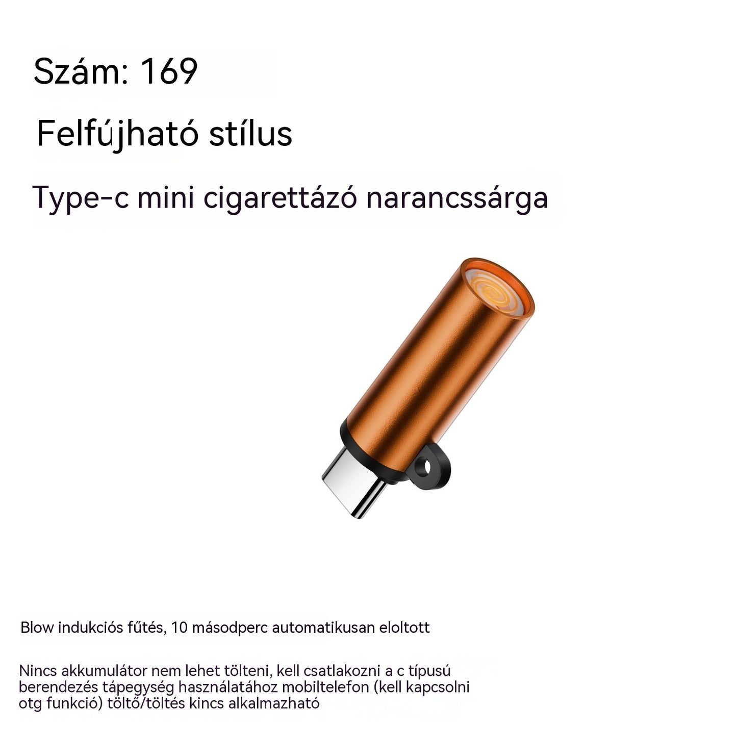 ✅ 7200 Kč za dva kusy 🔥TYPEC Mini Mobiltelefon Szélálló Volfrámszálas Fújós Szivargyújtó