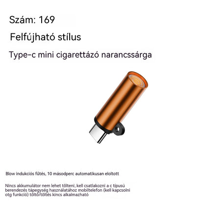 ✅ 7200 Kč za dva kusy 🔥TYPEC Mini Mobiltelefon Szélálló Volfrámszálas Fújós Szivargyújtó