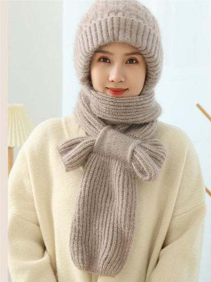 🔥【ČIAPKA + ŠÁLKA】🔥🐏 Vysokokvalitná, pohodlná, mäkká a vetruodolná kapucňa a šál so vstavanou ochranou sluchu