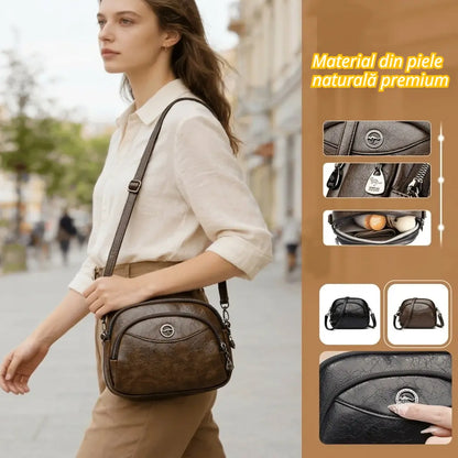 👜【Prémiový materiál z pravé kůže】Elegantní dámská kabelka přes rameno