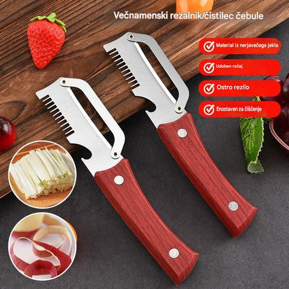 ✅Kupite 1, dobite 1 gratis (2 artikla) 🧅🔪 Večnamensko čistilo za smolo 3 v 1: Čisti, reže in odpira steklenice! 🔥