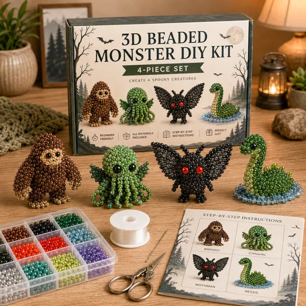 🏆Időszakos akció 🧵✨"Kis állatok" kézműves készlet 3D gyöngyökkel