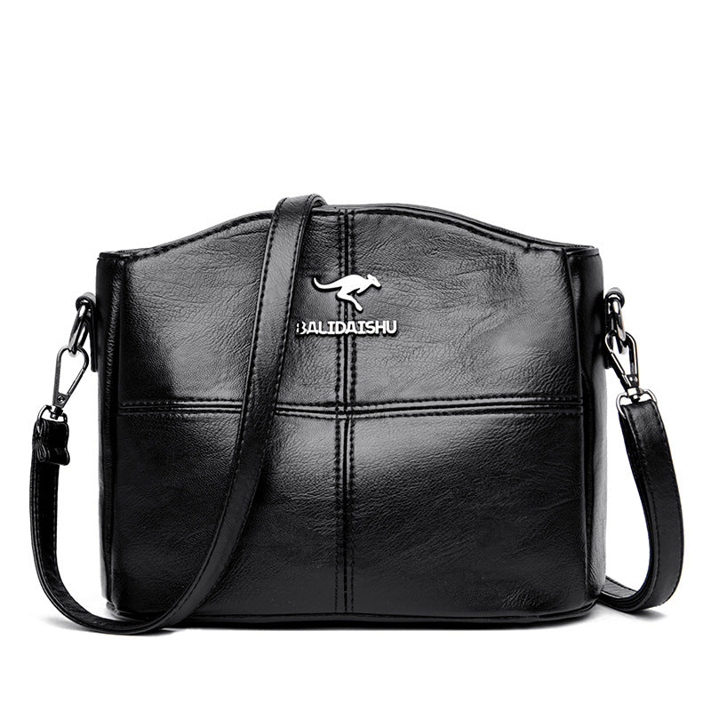 🔥👜👜 Νέα τσάντα ώμου από γνήσιο δέρμα, ρετρό χειροποίητη, μοντέρνα και ευέλικτη.