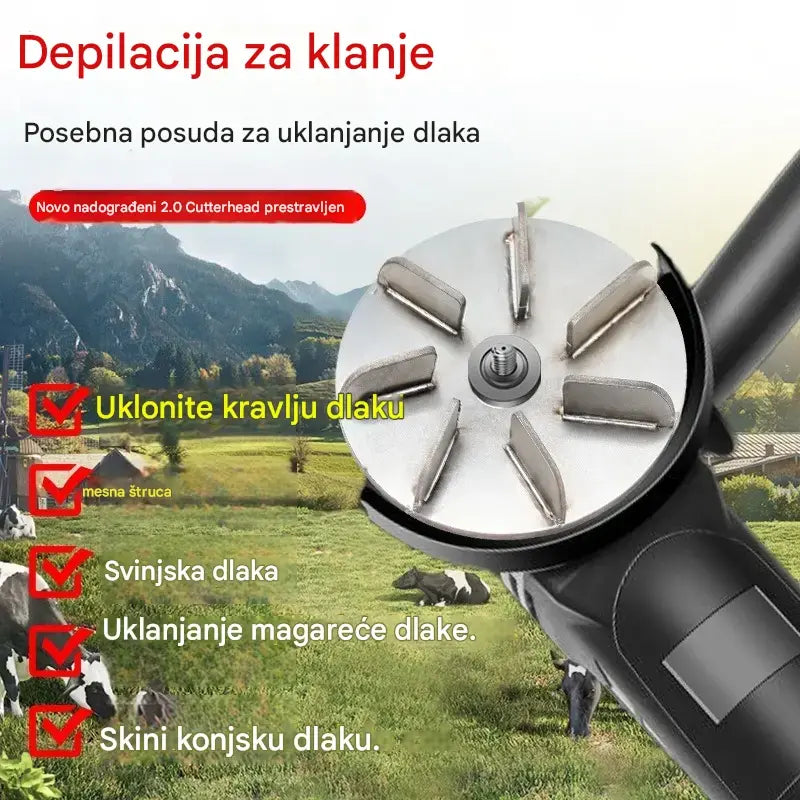 【45% OFF】🐖🐂🐏Disk od nehrđajućeg čelika za uklanjanje dlaka sa svinja, goveda i ovaca