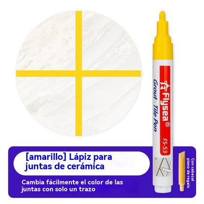 ✨【2 piezas】Bolígrafo reparador de lechada de azulejos: elimina el moho y cubre las grietas 🏠🎁