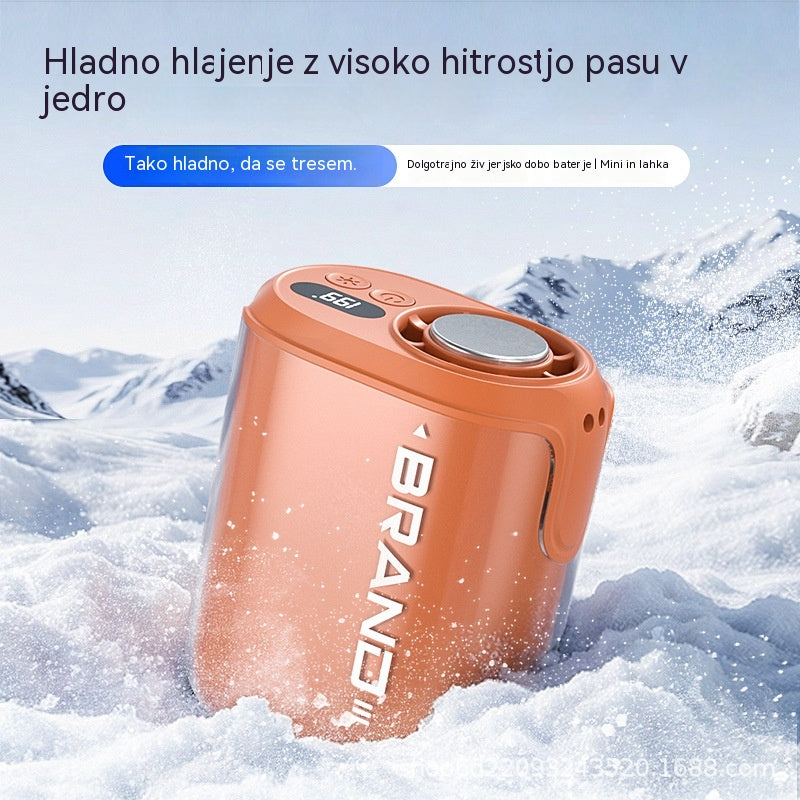 🌀 Ventilator za prostoročno uporabo z LED zaslonom, vgrajeno sponko in 199 nastavljivimi stopnjami