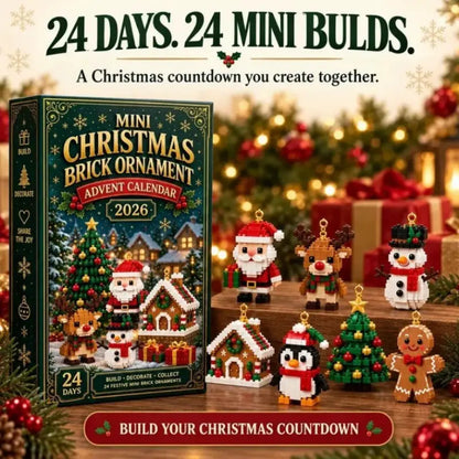 24 napos mini adventi naptár karácsonyi kockadíszekkel