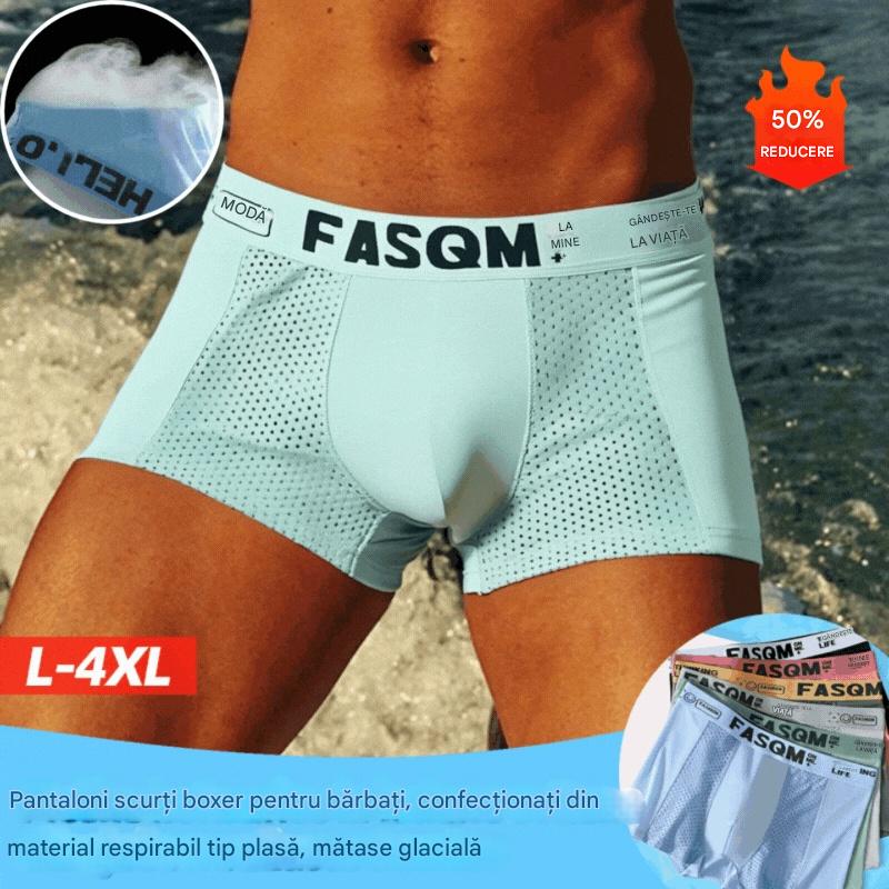 🔥Calzoncillos bóxer para hombre confeccionados en malla Air Mesh Ice Silk. Elásticos, cómodos y transpirables.