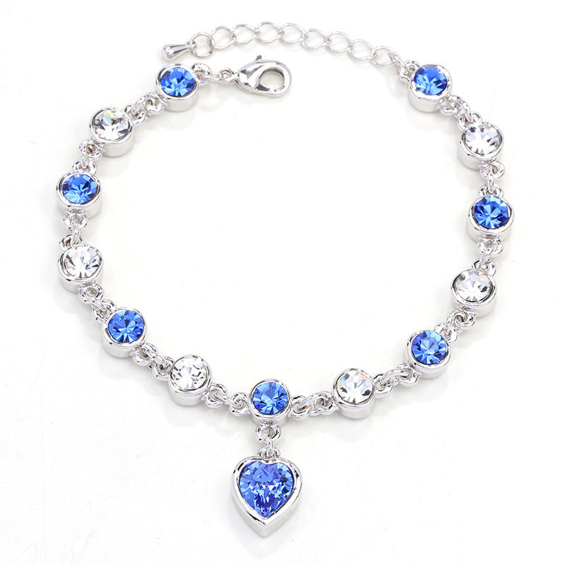 ✨💎【Vásároljon 1-et, kap 1-et ingyen】 925 sterling ezüst szerelmi karkötő - Ocean Heart
