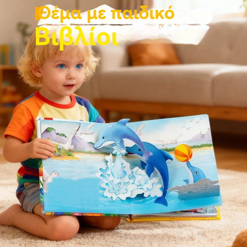【Kupte 2, získejte 2 zdarma】4 kusy 🎁🎁 3D vyskakovací kniha se zvířaty