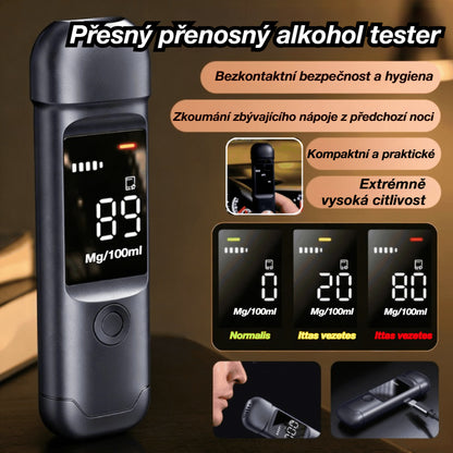 🚗🍷 Prenosný presný alkohol tester – Otestuj sa pred jazdou