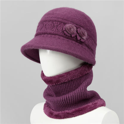 🧶Kapa + šal🧶 Topli zimski pratitelj: topla pletena vunena kapa