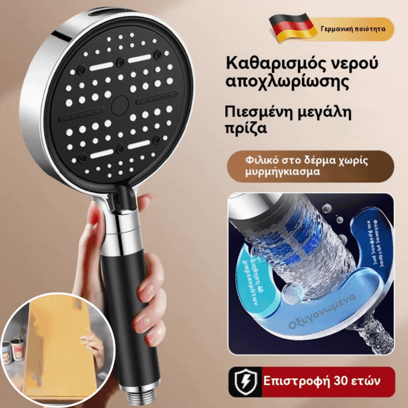 🔥Časově omezená nabídka💦🚿 Vysokotlaká sprchová hlavice se 6 funkcemi Nástěnná sprchová hlavice pro ohřívač vody do koupelny
