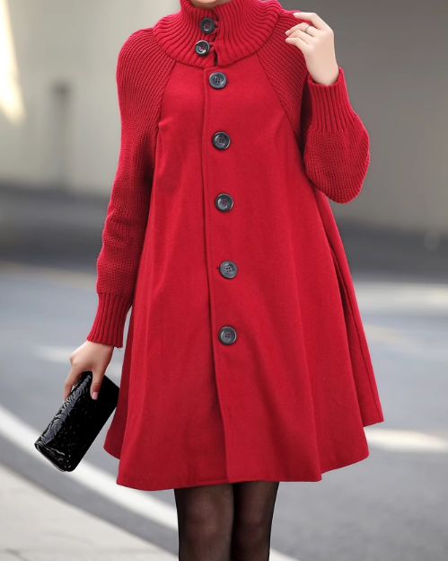 👗[43% kedvezmény🔥🔥]【M-5XL】Új, lezser, középhosszú gyapjúkabát