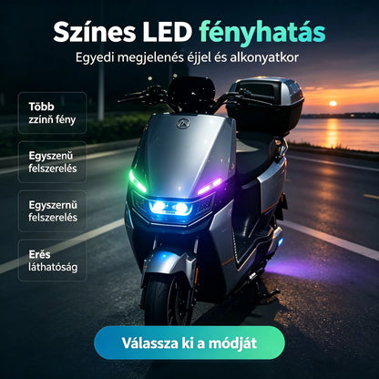 🔥4 darab 8900 Ft ✅💥Többfunkciós LED-es ütközésvédelmi villogó ajtójelző lámpa autókhoz és motorkerékpárokhoz