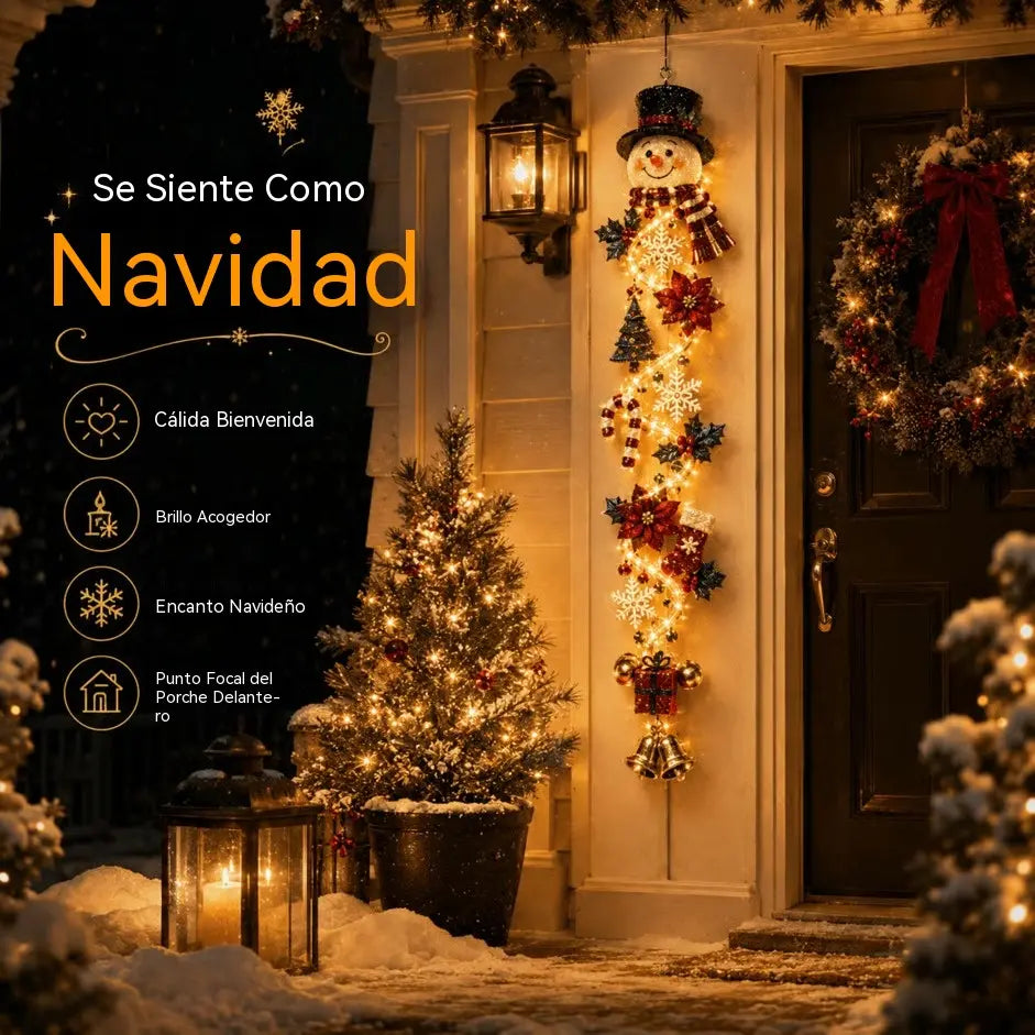 🎄🎃Zadnji dan! 🎅Izkoristite 49 % popusta na osvetljene božične okraske za vrata!