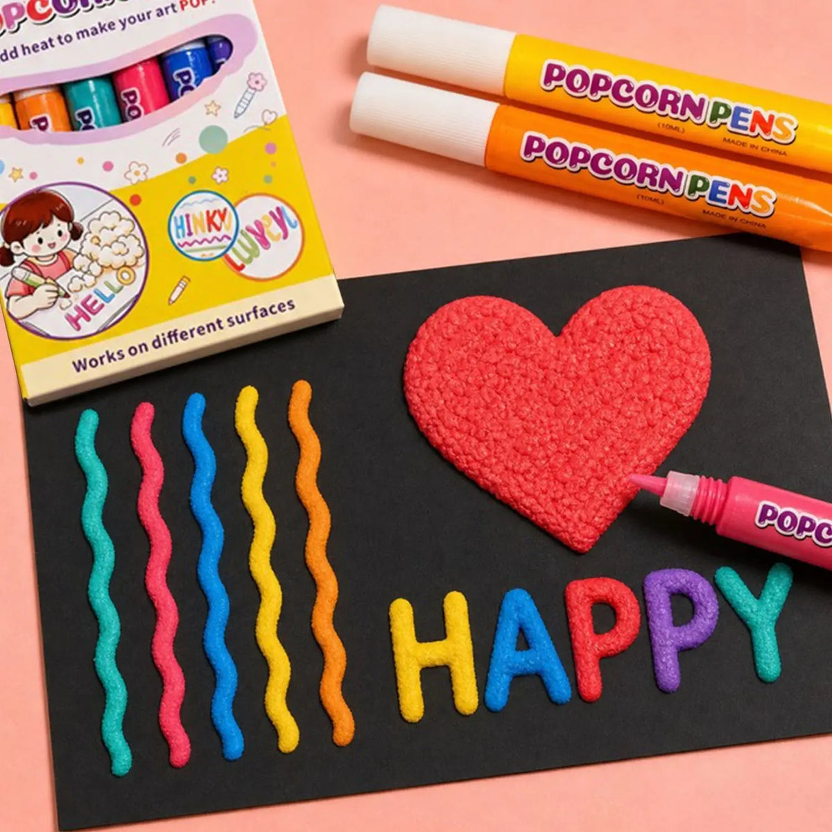 👨‍👩‍👧 3D dombormű művész toll – Biztonságos családi kreativitás ✨