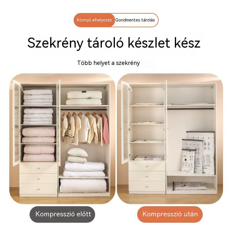 🔥🏠Vákuumtároló kompressziós zsákkészlet – 15 darabos csomag 3 méretben💨