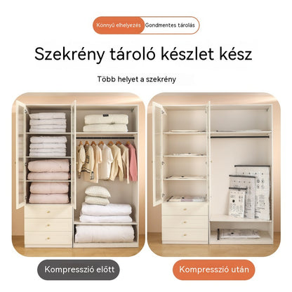 🔥🏠Vákuumtároló kompressziós zsákkészlet – 15 darabos csomag 3 méretben💨