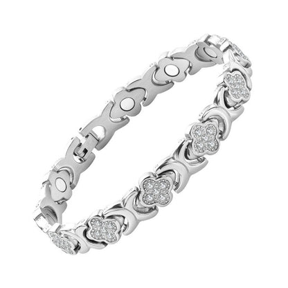💎Magnetický náramok Clover Diamond - Objavte svoje tajomstvo pre úľavu od stresu, magnetické zlepšenie pohody