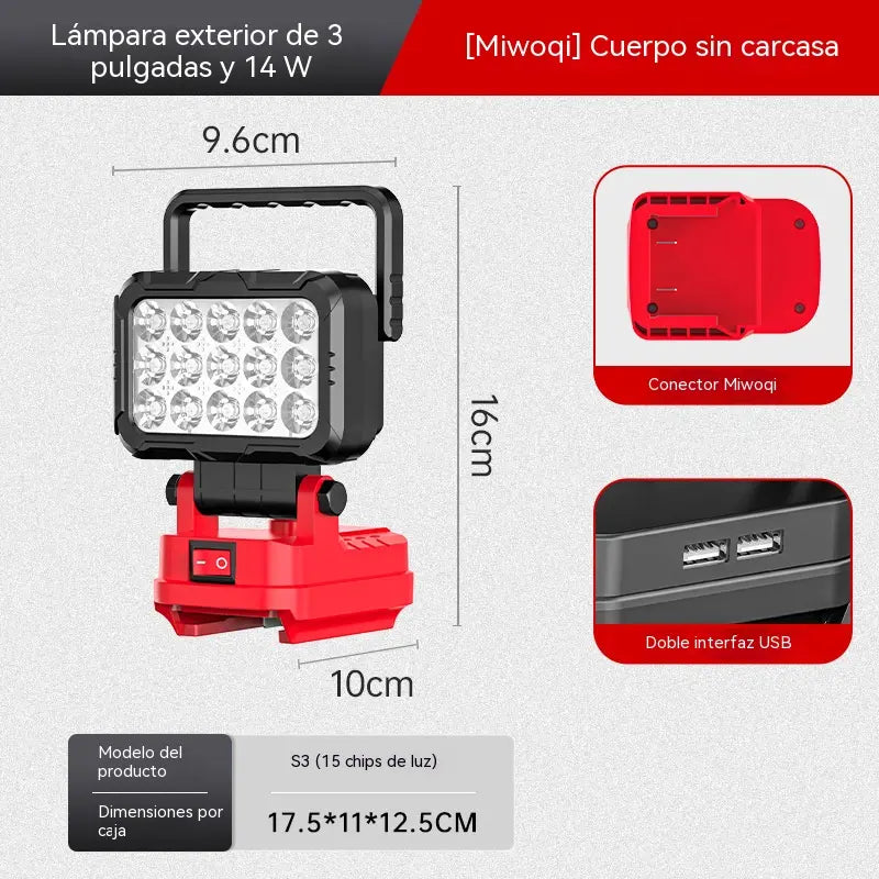 🔥💡 Lítiumakkumulátoros, USB-csatlakozóval ellátott zseblámpa – ideális többek között autójavításhoz.