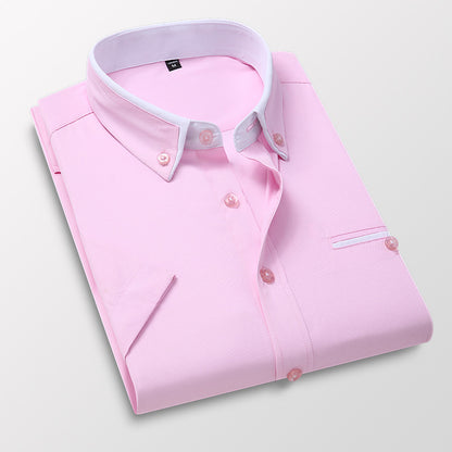 【M-5XL】 Nowa, oddychająca koszula biznesowa męska w stylu casual