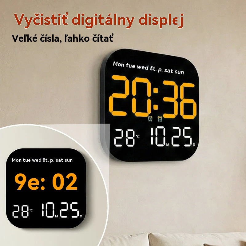 🕰️Eladások meghaladták az 50 000 darabot! 🛏️Időben korlátozott 40% kedvezmény! Digitális óra otthoni és irodai használatra.