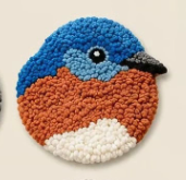 🧵Ideális kezdőknek🐦Madár témájú alátét készlet barkácsolóknak