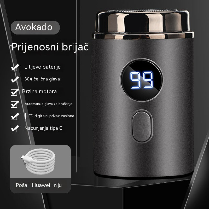 🔥Vrhunska ponuda: 50% POPUSTA🔥Moćan mini električni brijač za muškarce s digitalnim zaslonom