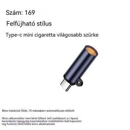 ✅ 7200 Kč za dva kusy 🔥TYPEC Mini Mobiltelefon Szélálló Volfrámszálas Fújós Szivargyújtó
