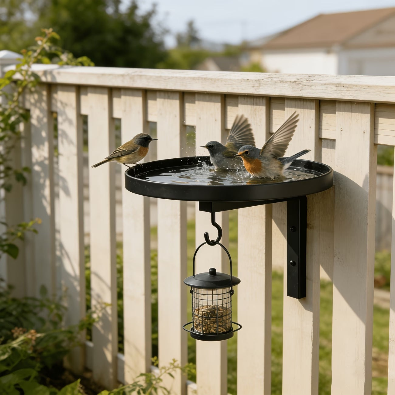 🐦💧 50% ZĽAVA! Nástenná kovová napájačka pre vtáky – Odolná voči poveternostným vplyvom ľahko čistiteľná a ideálna pre záhradu balkón a terasu 🌿