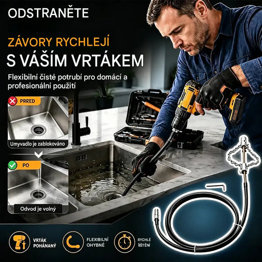 Nástroje na odstraňování ucpaných odtoků a toalet