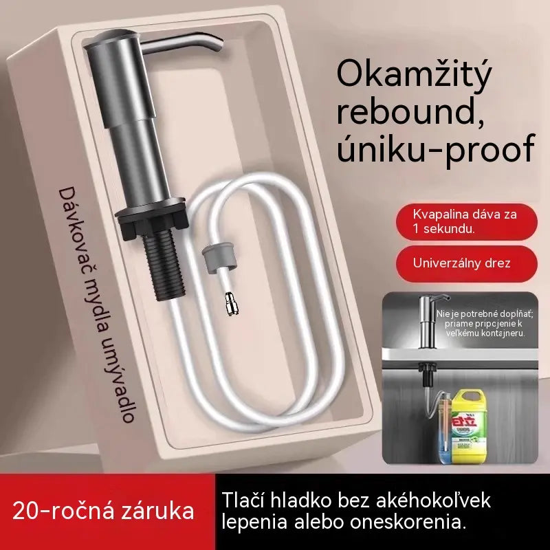 Sada predĺženia dávkovača saponátu do drezu