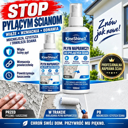 🏆 100 ml + 50 ml (2 butelki) 💥 Płynny preparat do naprawy i wzmacniania ścian — łączy funkcje szpachlowania, uszczelniania i wzmacniania w jednym produkcie.