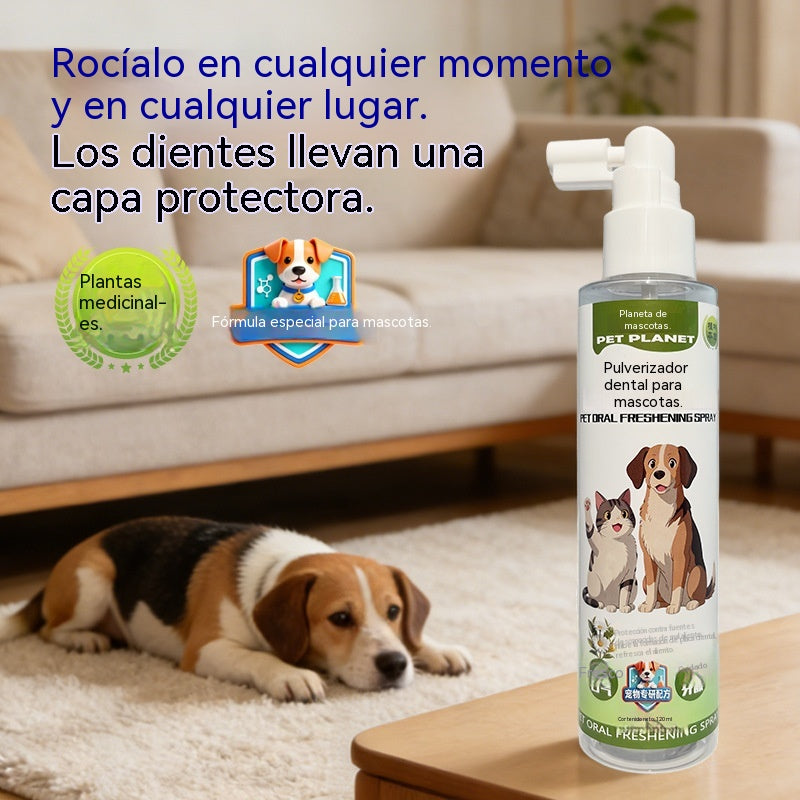 🐶【2 položky za 24 eur】🐱Sprej na ústnu hygienu pre domáce zvieratá dokáže osviežiť dych a odstrániť žltnutie a zubný kameň zo zubov.