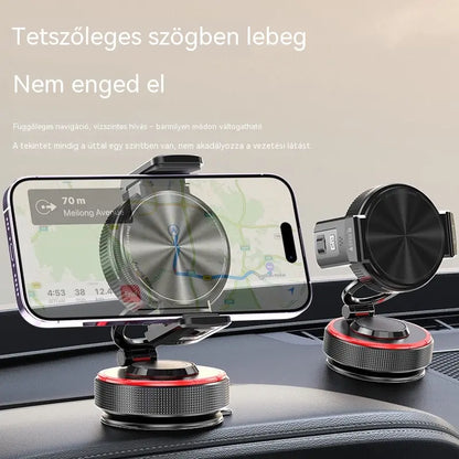 📱 50% kedvezmény! Autós telefontartó tapadókoronggal és 20 N mágneses erősségű elemmel, teleszkópos karral és 360°-os forgathatósággal. Stabil és összecsukható! ✨🚗