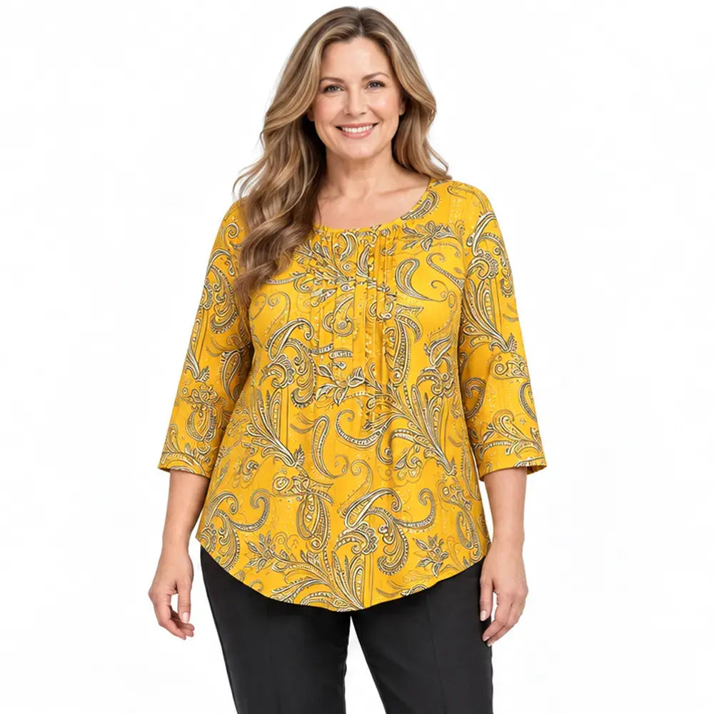 【1XL–5XL / 6 szín】Női plus size hosszú ujjú ing – Laza és kényelmes őszre és télre