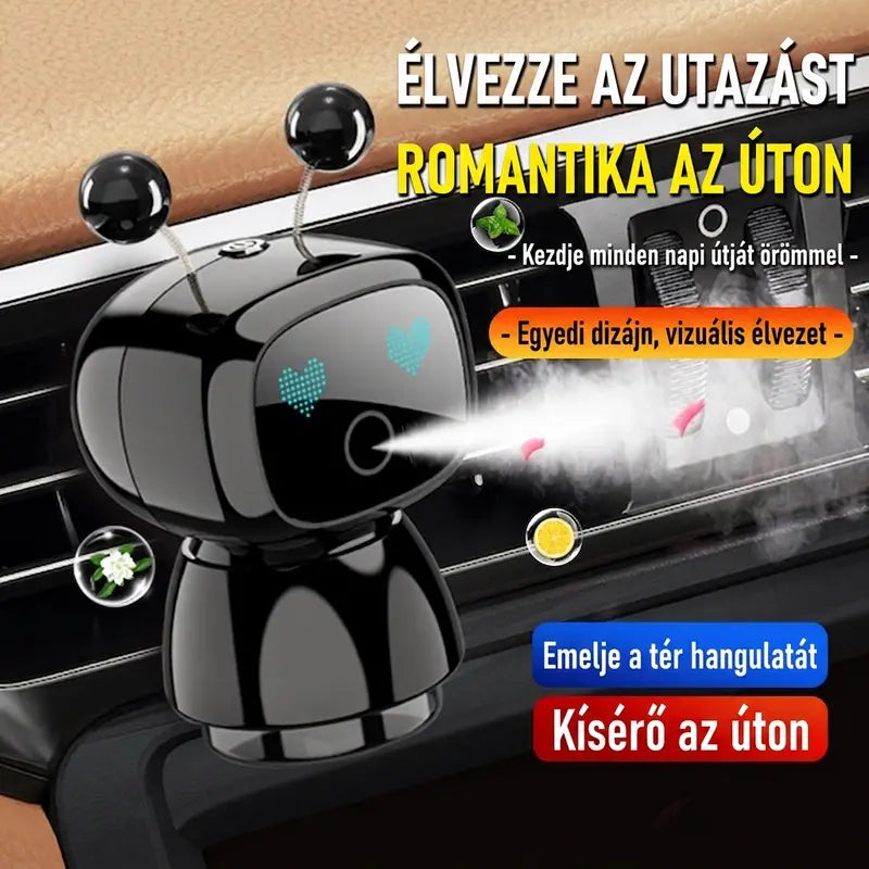 🚗【Hivatalos tanúsítvány】✅2026 Új autóillatosító dísz, Az autóval együtt indul és áll le, Intelligens szagsemlegesítés