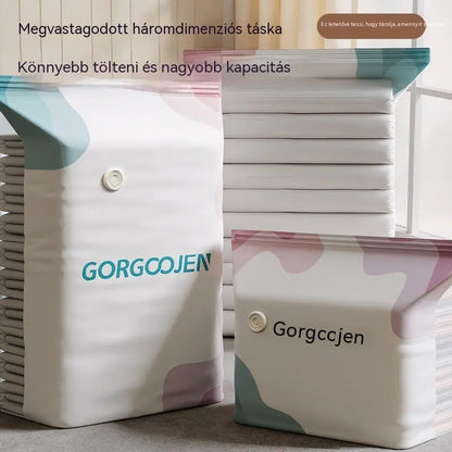 🧳 5 tétel ára 9000 Ft 💨 Nagy, összenyomható vákuumos tárolózacskó: nem igényel pumpát, szivárgásmentes és ideális helytakarékosságra bőröndökben és otthon ✈️